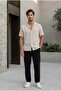 Prawer Baggy Fit Odessa Fabric Jogger Men's Trousers - Black - 3