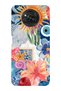 Poco X3 Nfc / X3 Pro Compatible Transparent Phone Case with Sunflowers and Evil Eye Pattern