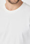 Young Men's White 100% Supima Cotton Stretch Fabric Regular Fit Long Sleeve Crew Neck Sweatshirt - 2