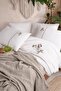 Mayda 6 Piece 100% Cotton Double Duvet Cover Set Mink