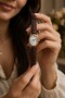 Misky Gold Oval Case Roman Numeral Leather Brown Strap Stylish & Elegant Women's Wristwatch - 3