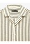Striped Navy Blue Men's Shirt 6Sam60010Hw - 4