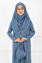 Hijab Children's Prayer Dress Baby Blue - 2