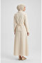 Linen Fabric Jacket Skirt Double Set 0256-02 Cream - 4