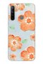 Realme 5I / 6I / C3 Compatible Orange Flower Oil Painting Pattern Transparent Phone Case