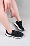 Camiri̇ Stone Accessory Knitwear Laceless Sneakers Black - 6