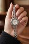 Gemy Women's Steel Watch Vintage Stylish Slim Band Silver Wristwatch |   Stylish, Luxurious Limited Edition 2026 - 2
