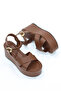 Alesya Cross Strap Padded Sole Sandals - 3