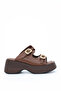 Poli̇na Double Buckle Platform Sole Slippers - 2