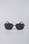 Unisex Geometric Metal Frame Black Glass Sunglasses Gg25Mp2930R02
