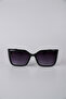 Women's Black Square Frame Smoked Glass Sunglasses Gg25Sm8034R03