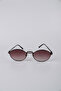 Oval Metal Frame Gradient Glass Unisex Sunglasses Gg25Lv2308R05