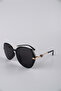 Women's Geometric Frame Sunglasses Black Gg25Lvet2308R01