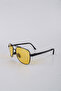 Unisex Black Framed Yellow Lens Drop Sunglasses Gg25Mp6066R01 - 2