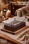 Large Size Cake and Presentation Stand with Wooden Base - No:3 - Beech Wood Cake Presentation Stand