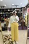 بنطلون شيفون مطوي