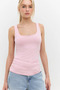 Square Neck Thick Strap Basic Athlete's Undershirt - 5