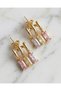 Pastoria Triple Look Colorful Baguette Stone Dangle Xuping Earrings