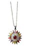 Silver Color Mix Sf Chain Sun Model Steel Necklace - 4