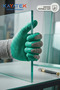 Green Polyester Knitted Latex Coated Glassworking Work Gloves with Fleece Anti-Slip Structure Assembly Construction Gloves 1 Pair - 3