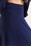 Loyşa Double Suit with Waist Pencil Belt, Navy Blue - 3