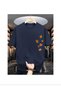Maple Leaf Print T-Shirt - Short Sleeve Round Neck