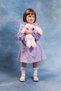 Girl's Baby Collar Floral Embroidered Brode Dress – Combed Cotton Lined - 5