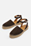 Maison Genuine Suede Leather Espadrille - 5