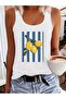 Women's Mix Printed Slim Fit Hollow Collar Swimmer Athlete T-Shirt