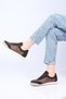 Lace-Up Mesh Thermo Sole Genuine Leather Sneaker 338-7091 Women's Shoes - 2