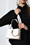 White Women's Bag Daily Stylish Shoulder and Hand Bag with Chain Accessories - 5