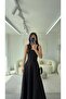 Black Dress with Binding Details - 2