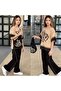 Girl's Summer Heart Printed Stone Detailed 3-Piece Set - Oversized 3-Piece Bag Combination for Holidays - 2