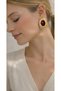 Xuping Dark Burgundy Stone Steel Gold-Plated Earrings Non-Tarnish Vintage Anti-Allergy Vip Luxury Women's Earrings - 2