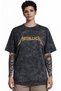 Design Metallica Rock Metal Music Band Back Printed Unisex Oversize Vintage Washed T-Shirt - 2