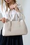 Beige Women's Bag Large Size Shoulder Bag Daily Use Stylish Tote Bag - 3