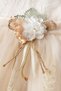 Baby Girl 0-6 Months Wedding Dress Set of 5 Mevlütluk Set Long Sleeve French Lace Dress - 2
