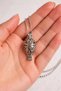 Silver Color Secret Drop Necklace I Glow in the Dark Unisex 60 cm Chain - 3