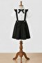 Girl's Ruffled Strap Salopet Skirt - Black (Ages 5-14) - 4