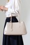 Beige Women's Bag Large Size Shoulder Bag Daily Use Stylish Tote Bag - 4