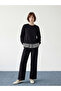 Trendlucky Oval Collar Plaid Women's Sweatshirt Tunic with a Difference - 3