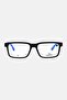 Men L2922 Rectangle Eyeglasses, Black