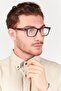 Men L294 Square Eyeglasses, Dark Brown - 2