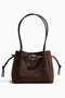 Drawstring-detail shoulder bag