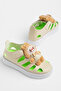 Children's Unisex Beige Light Sole Teddy Bear Detailed Velcro Sandals - 3