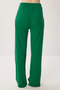 Strappy Crop Ribbed Knitted Pajama Set Lrn0018 Dark Green - 5