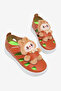 Children's Unisex Orange Light Sole Teddy Bear Detailed Velcro Sandals - 4