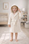 100% Cotton 4 Layer Muslin Baby Bathrobe with Hood - 4
