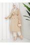 Torino Fabric Waterproof Belted Lined Hijab Trench Coat Rc1203089 - 3