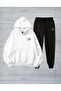 Men's Printed Ytr Oversized Sweatahirt - Sweatpants 2-Piece Set